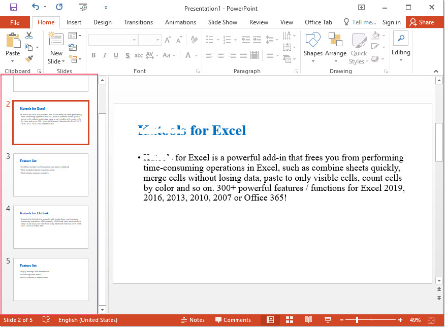 Chèn văn bản word vào Powerpoint